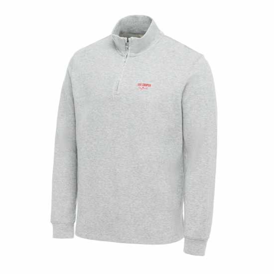 Lee Cooper C Quarter Zip Сиво Мъжки полар