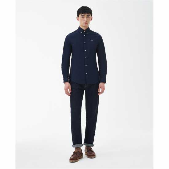 Barbour Oxtown Tailored Shirt Navy NY91 