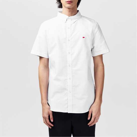 Lee Cooper Cooper Short Sleeve Oxford Shirt Бяло Мъжки ризи