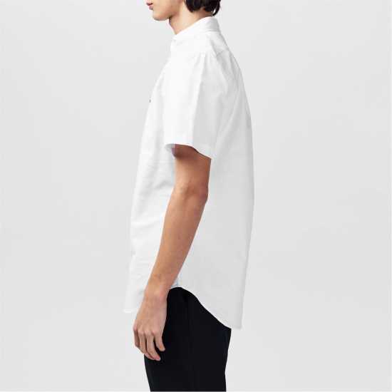 Lee Cooper Cooper Short Sleeve Oxford Shirt Бяло Мъжки ризи