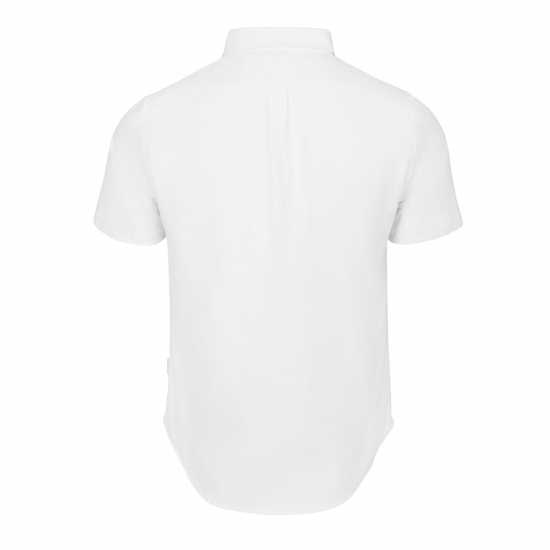 Lee Cooper Cooper Short Sleeve Oxford Shirt Бяло Мъжки ризи