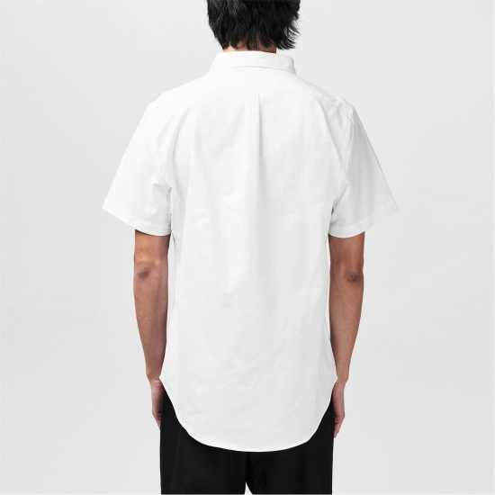 Lee Cooper Cooper Short Sleeve Oxford Shirt Бяло Мъжки ризи