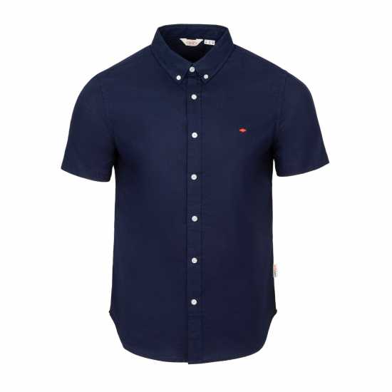 Мъжки ризи Lee Cooper Cooper Short Sleeve Oxford Shirt Морска синьо Lee Cooper Cooper Short Sleeve Oxford Shirt Морска синьо Мъжки ризи