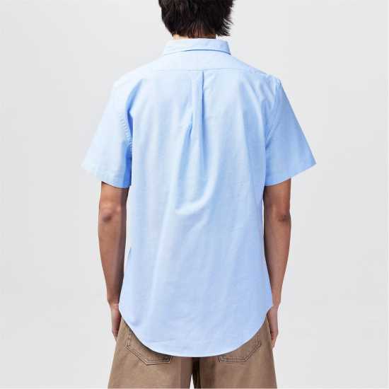 Lee Cooper Cooper Short Sleeve Oxford Shirt Небесно синьо Мъжки ризи