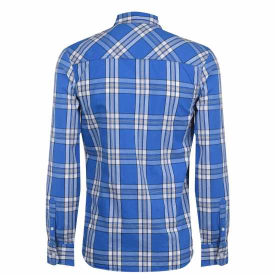 Lee Cooper Карирана Риза Дълъг Ръкав Long Sleeve Check Shirt Mens  - Мъжки ризи