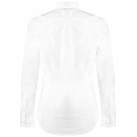 Риза С Дълъг Ръкав Farah Oxford Long Sleeve Shirt Бяло Мъжки ризи