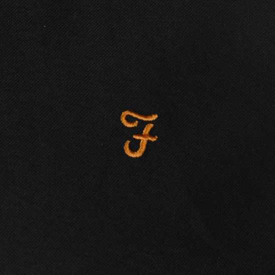 Риза С Дълъг Ръкав Farah Oxford Long Sleeve Shirt Черно Мъжки ризи