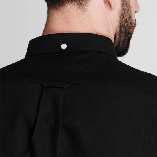 Риза С Дълъг Ръкав Farah Oxford Long Sleeve Shirt Черно Мъжки ризи