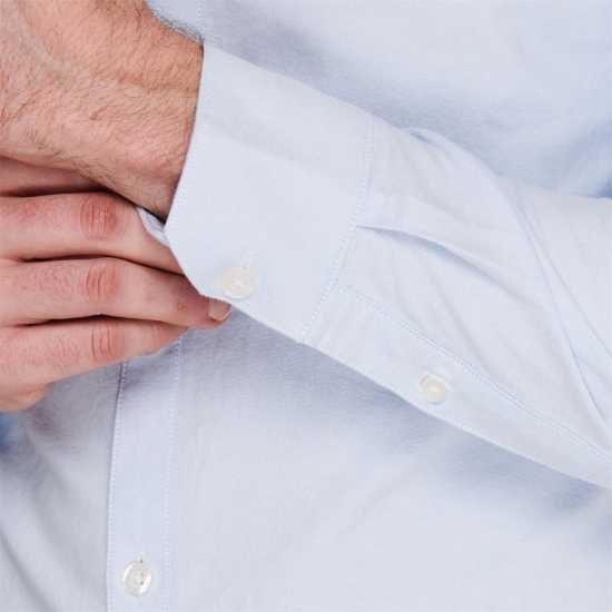 Риза С Дълъг Ръкав Farah Oxford Long Sleeve Shirt Небесно синьо Мъжки ризи