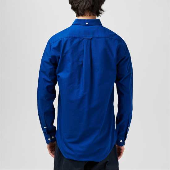 Мъжки ризи Риза С Дълъг Ръкав Farah Oxford Long Sleeve Shirt Син Пиони 492 Риза С Дълъг Ръкав Farah Oxford Long Sleeve Shirt Син Пиони 492 Мъжки ризи
