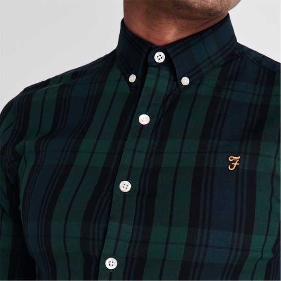 Мъжки ризи Карирана Риза Farah Brewer Checked Shirt Сосна 309 Карирана Риза Farah Brewer Checked Shirt Сосна 309 Мъжки ризи