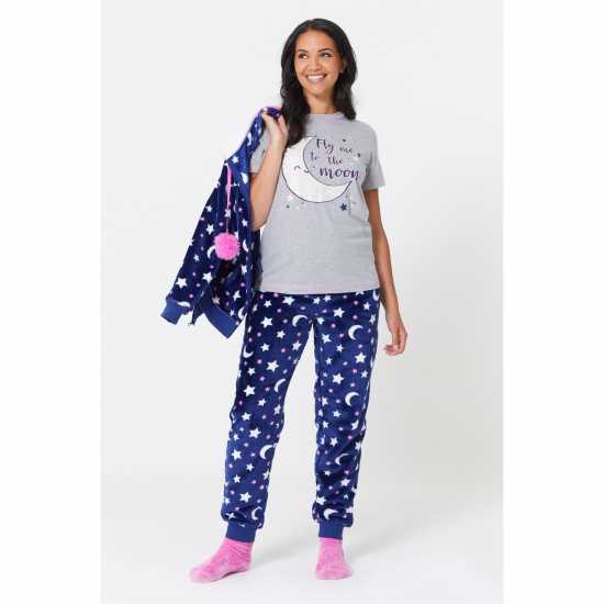 Be You Moon Slogan 4 Piece Pyjama Set  Дамско облекло плюс размер