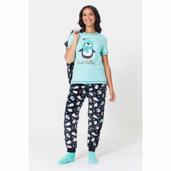 Be You Penguin 4 Piece Pyjama Set  Дамско облекло плюс размер
