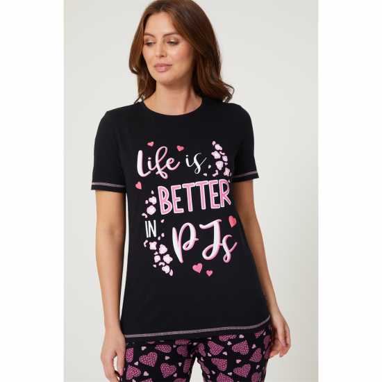 Be You Life Is Better Slogan Pyjama  Дамско облекло плюс размер