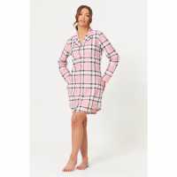 Flannels Nightdress Check Pink