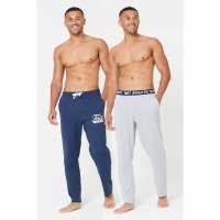 Of 2 Fashion Navy/grey Marl Lounge Pants  Мъжки пижами