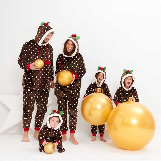 Family Christmas Pudding Hoodie Set  Мъжки суитчъри и блузи с качулки