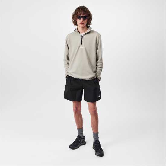 The North Face Men's Quarter-Zip Embroidered Glacier Fleece Бежов 1I4 