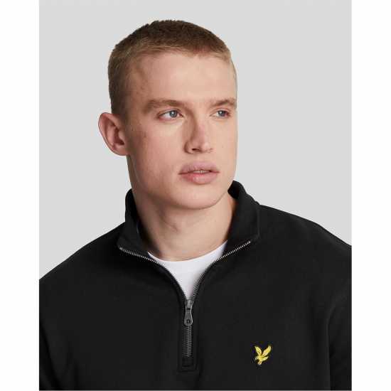 Lyle And Scott Quarter Zip Sweatshirt Черно небесно Z865 