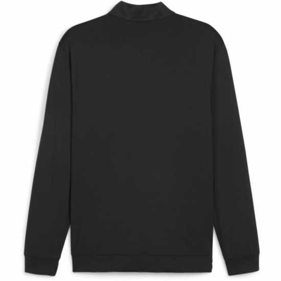 Puma Блуза С Четвърт Цип Pure Colour Block Golf Quarter Zip Mens Черно-аква синьо Мъжки полар
