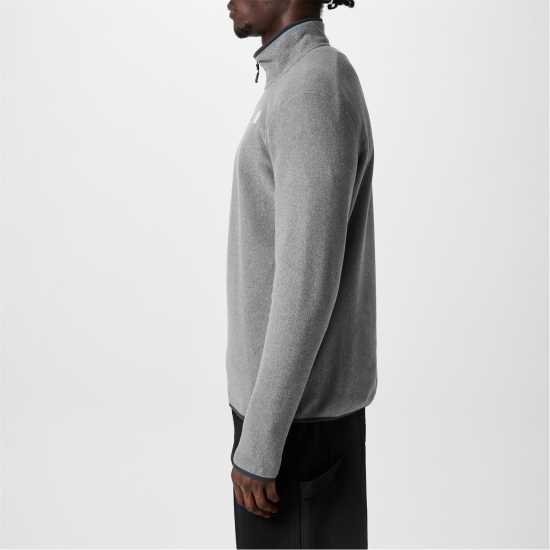 Мъжки Полар С Цип The North Face 100 Glacier Quarter Zip Fleece Mens DYY среден сив Мъжки полар