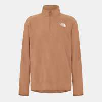 Мъжки полар Мъжки Полар С Цип The North Face 100 Glacier Quarter Zip Fleece Mens Latte Мъжки Полар С Цип The North Face 100 Glacier Quarter Zip Fleece Mens Latte Мъжки полар