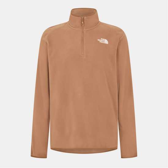 Мъжки Полар С Цип The North Face 100 Glacier Quarter Zip Fleece Mens Latte Мъжки полар