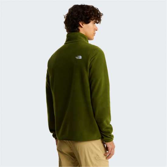 Мъжки Полар С Цип The North Face 100 Glacier Quarter Zip Fleece Mens woodland green Мъжки Полар С Цип The North Face 100 Glacier Quarter Zip Fleece Mens woodland green