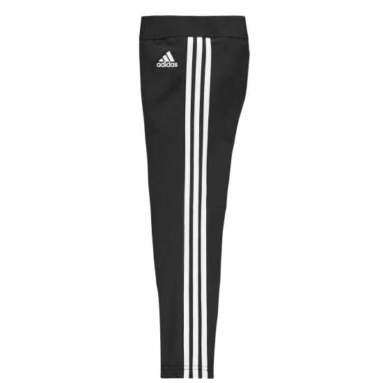 Adidas Girls 3 Stripes Leggings Черно/Бяло Бебешки дрехи