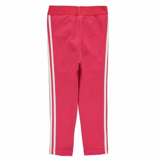 Adidas Girls 3 Stripes Leggings Розово/Бяло Бебешки дрехи