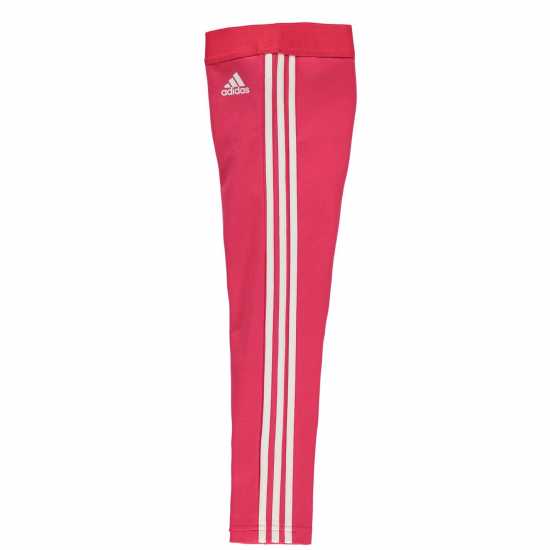 Adidas Girls 3 Stripes Leggings Розово/Бяло Бебешки дрехи
