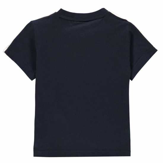Adidas Тениска Stripe Essential T Shirt Navy/White Детски тениски и фланелки