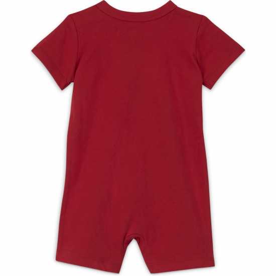 Jordan Short Sleeve Romper Gym Red Бебешки дрехи