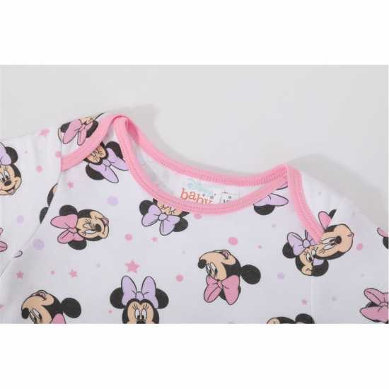 Детско облекло с герои Character 4 Piece Romper Set Infants Мини Маус Character 4 Piece Romper Set Infants Мини Маус Детско облекло с герои