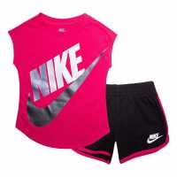 Nike Futura Top And Shorts Set Black Бебешки дрехи
