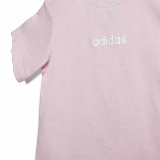 Adidas Essentials Tee-Short Set Baby Розово/Бяло Лин 
