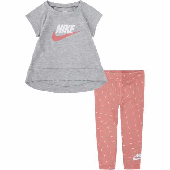 Nike Бебешки Комплект Момичета Tunic And Leggings Set Baby Girls  Бебешки дрехи