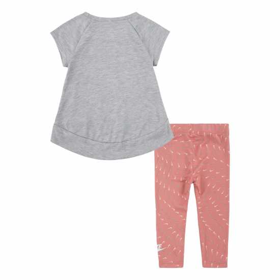 Nike Бебешки Комплект Момичета Tunic And Leggings Set Baby Girls Pink Salt Бебешки дрехи