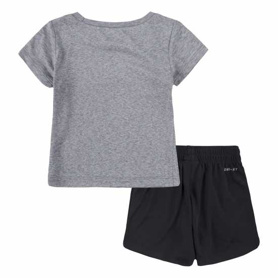 Nike Тениска Dri-Fit T Shirt And Shorts Set Baby Boys Black Бебешки дрехи