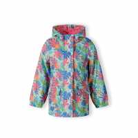 Girls Rain Jacket Printed Mint  