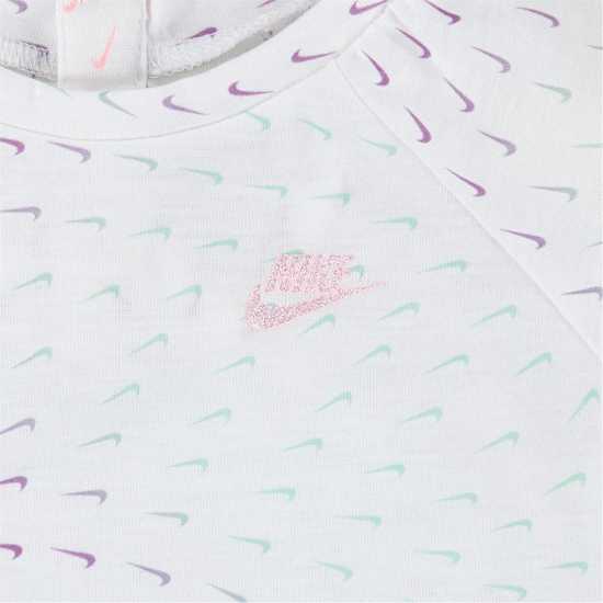 Nike Swooshfetti Baby Romper White Детски къси панталони