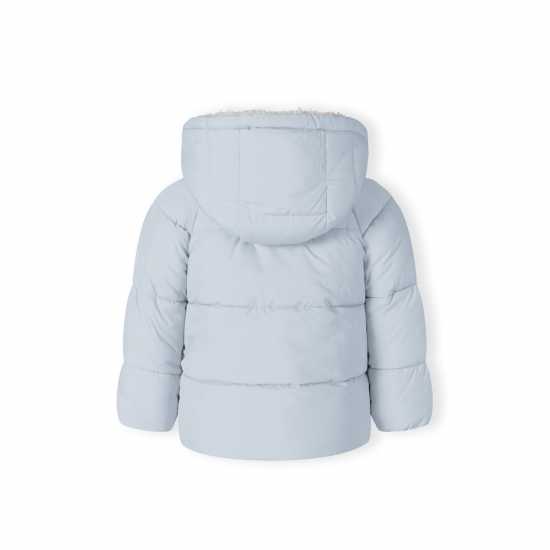 Ватирано Яке Baby Unisex Padded Jacket With Faux Fur Trim Light Blue  