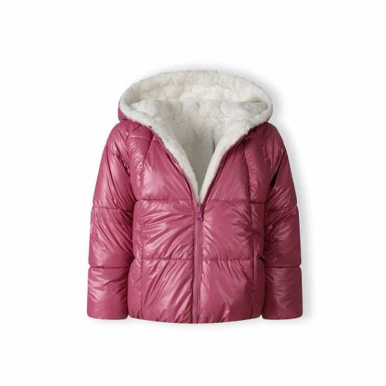 Двулицево Яке Girls Padded Reversible Jacket Metallic Purple Двулицево Яке Girls Padded Reversible Jacket Metallic Purple