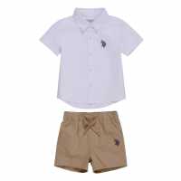 Us Polo Assn Us Polo Association Shirt & Short Set  Бебешки дрехи