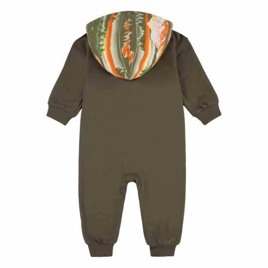 Nike Kids' Snow Day Hooded Onesie Medium Olive 