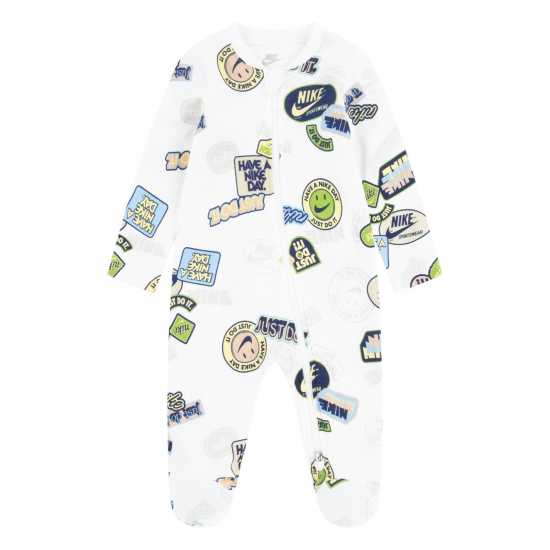 Nike Kids' Aop Footed Coverall Onesie Sail 