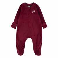 Nike Velour Coverall Baby Boys Dark Beetroot Бебешки дрехи