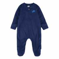 Nike Velour Coverall Baby Boys Blue Void Бебешки дрехи