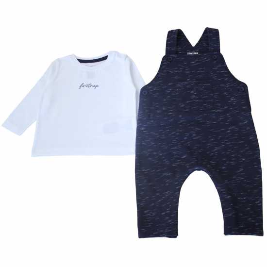 Firetrap Boys Dungaree And Long-Sleeve Top Set Firetrap Boys Dungaree And Long-Sleeve Top Set