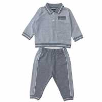 Firetrap Boys Herringbone Polo & Jogger Set  